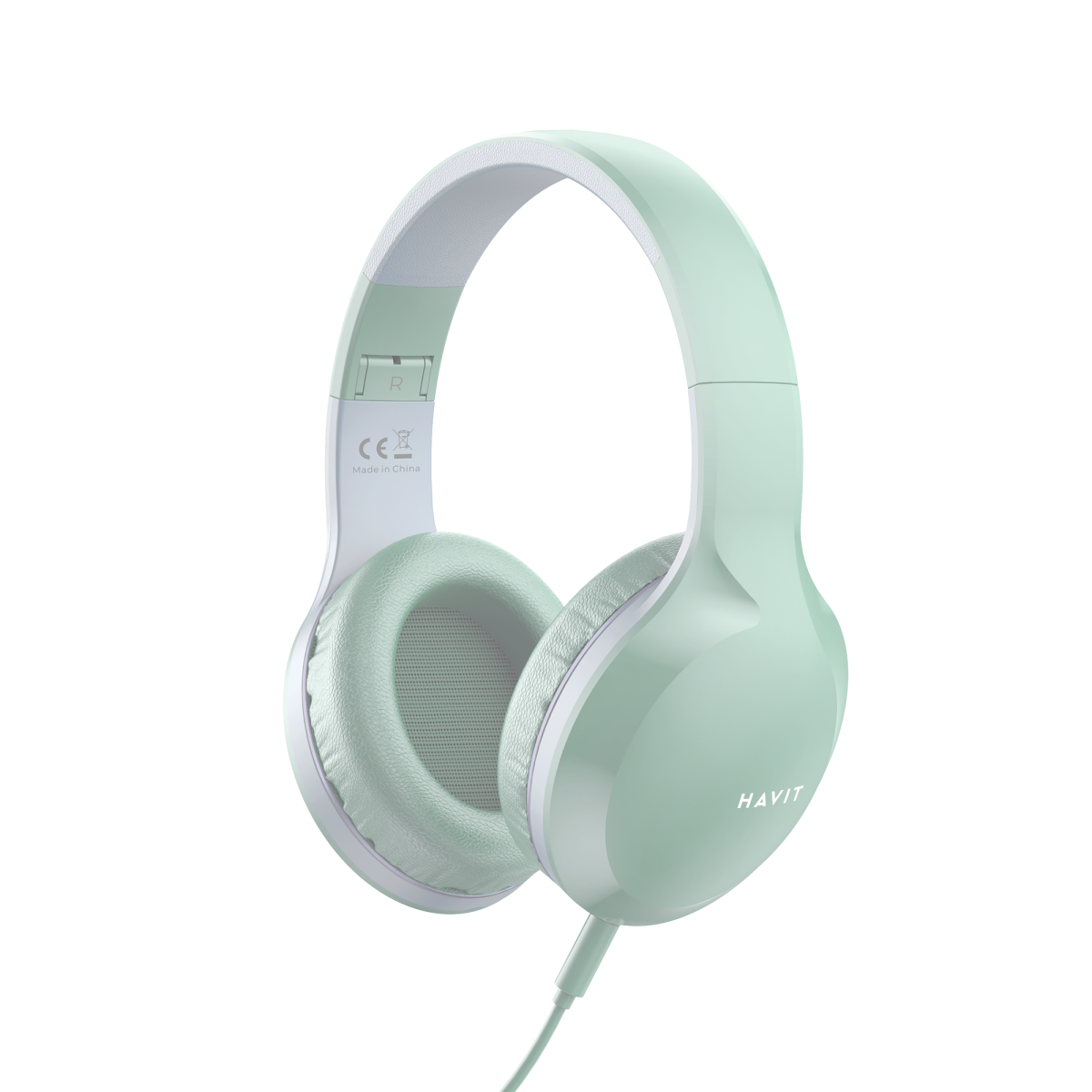 Навушники дротові накладні HAVIT HV-H100d Green з мікрофоном