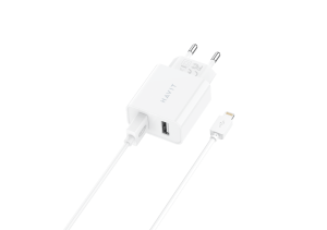 Зарядний пристрій HAVIT HV-ST115 2USB з кабелем Lightning