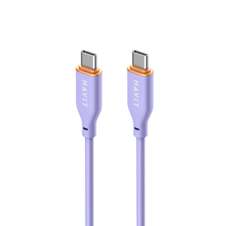 Кабель Type-C to Type-C HAVIT HV-CB603 PD60W 3A 1.2м (гіпереластичний)