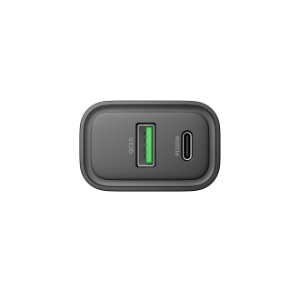 Зарядний пристрій HAVIT UC111 PRO 20W USB-A+USB-C Black