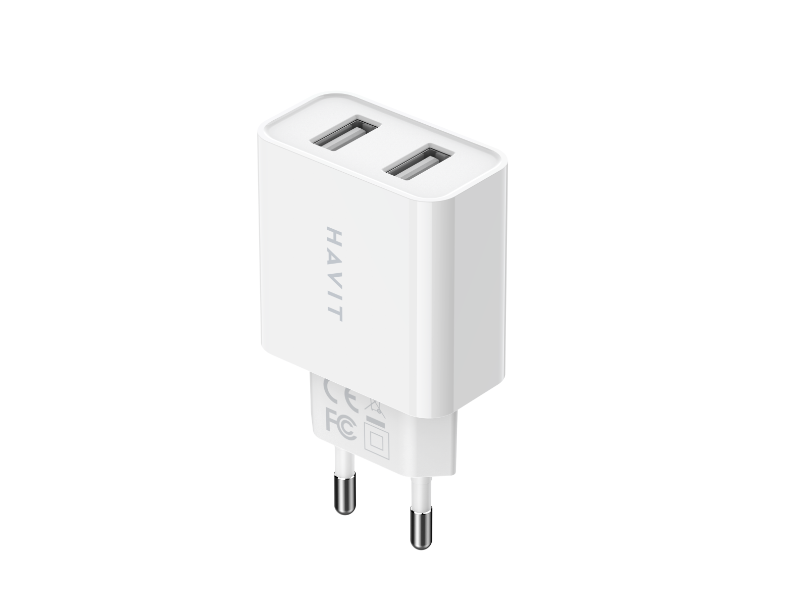 Зарядний пристрій HAVIT HV-ST115 2USB з кабелем Lightning