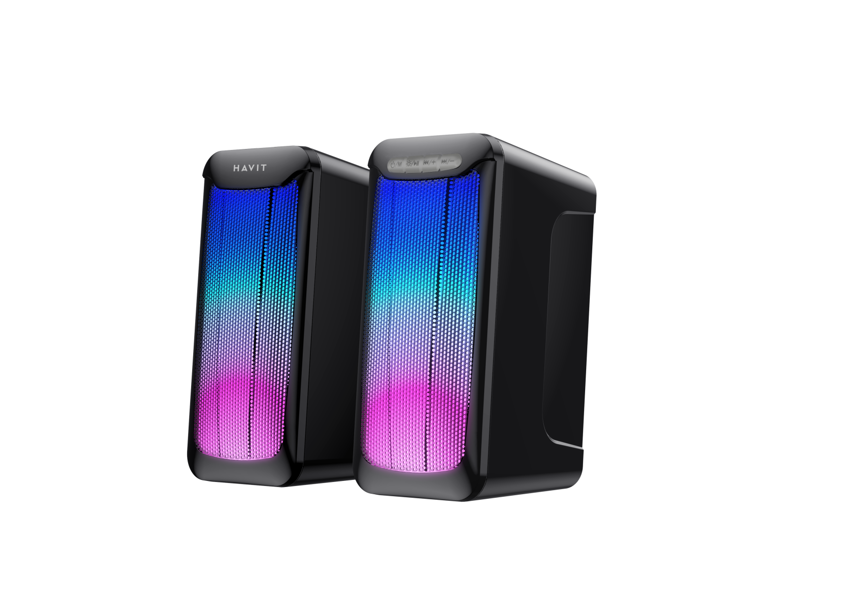 Акустична система 2.0 HAVIT HV-SK755BT USB 10W RGB Black