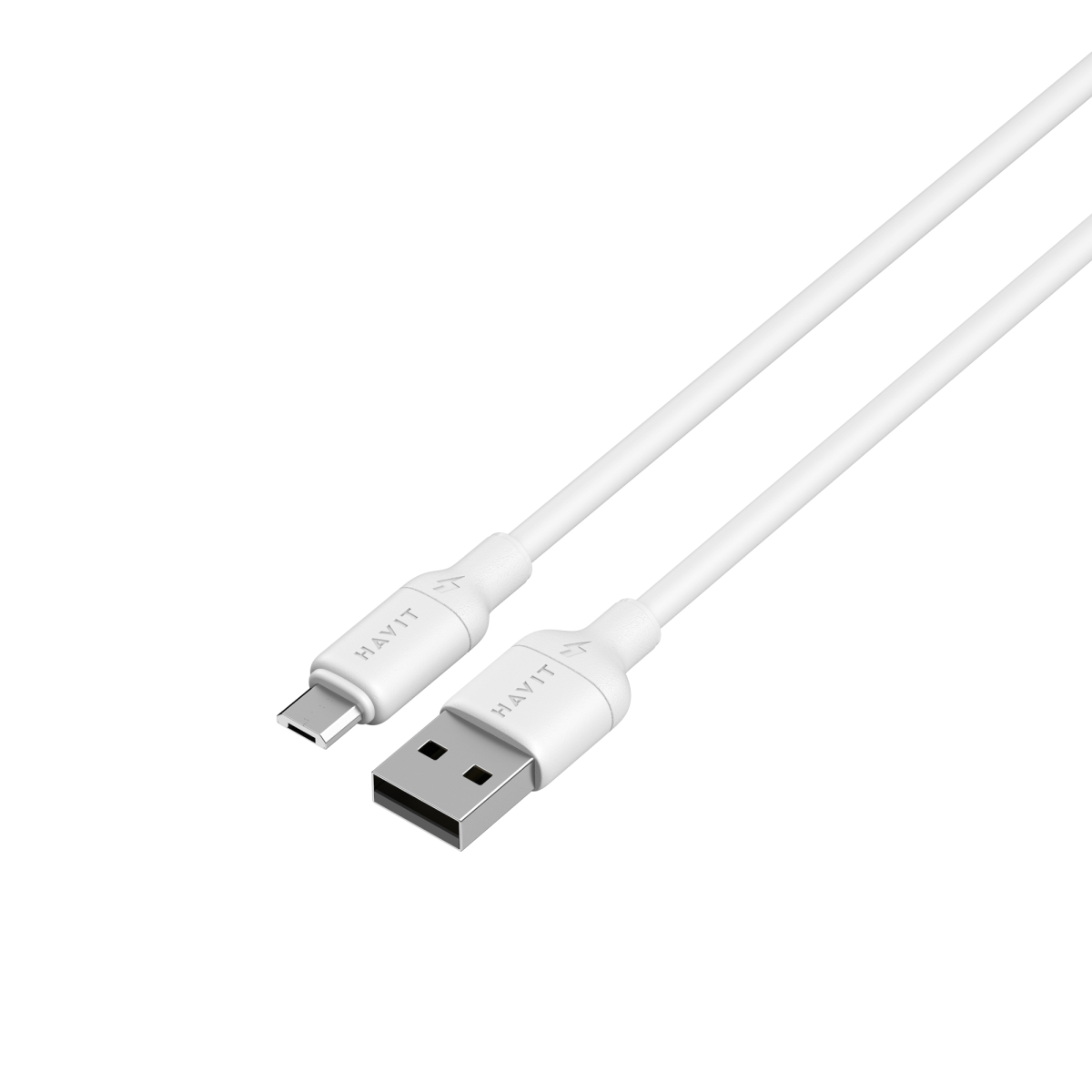 Кабель USB - Micro USB HAVIT CB678 3A 1м White (силіконовий)