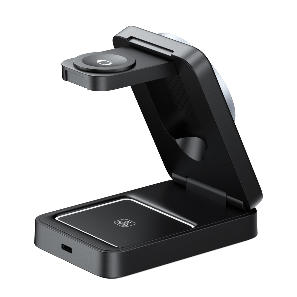 Настільна бездротова зарядка 3в1 HAVIT W3103 15W Gray