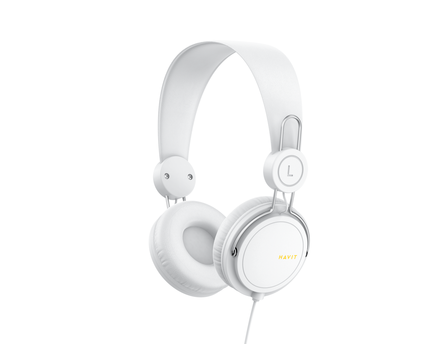 Навушники дротові накладні HAVIT HV-H2198D White з мікрофоном