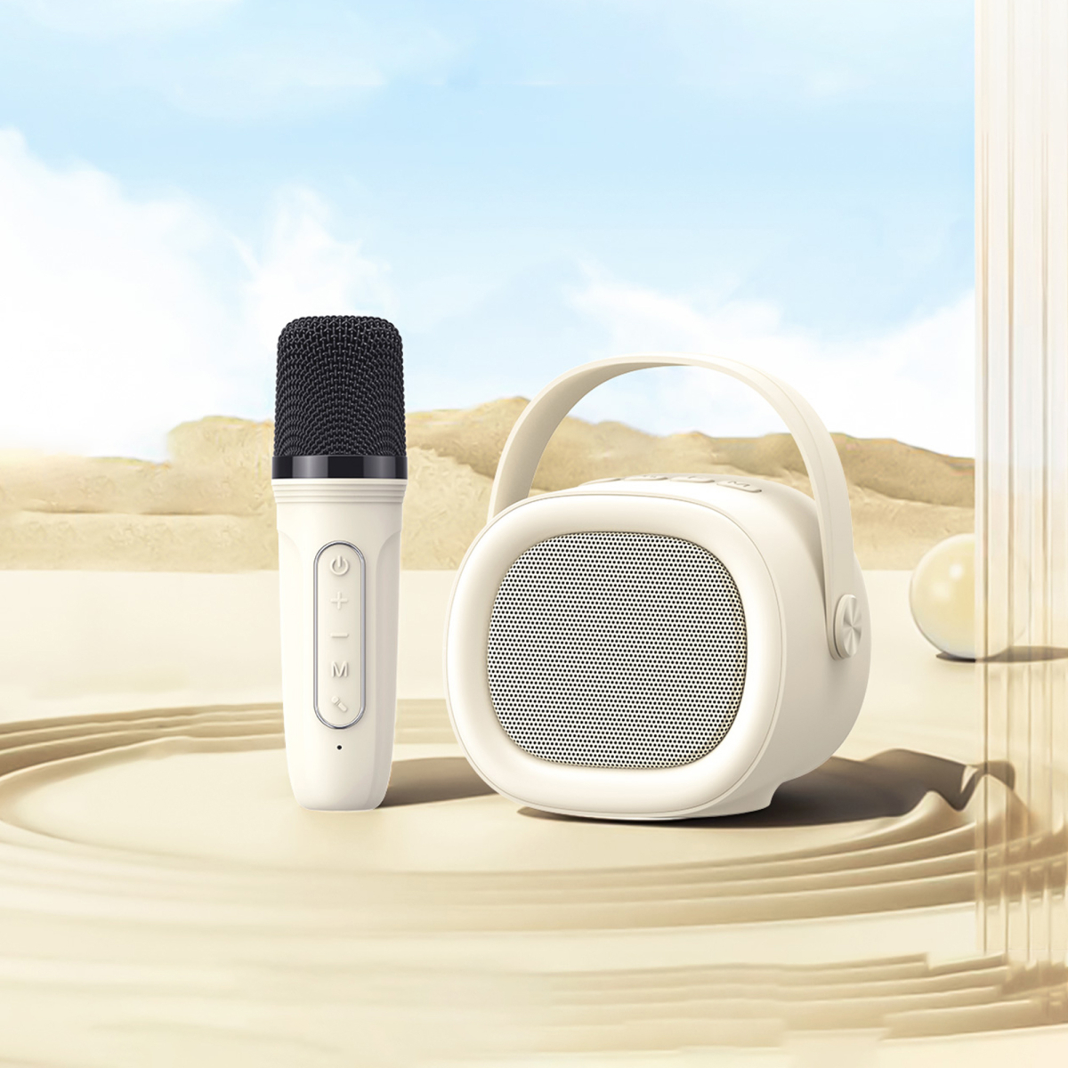 Портативна колонка караоке HAVIT HV-SK819BT 5W Beige