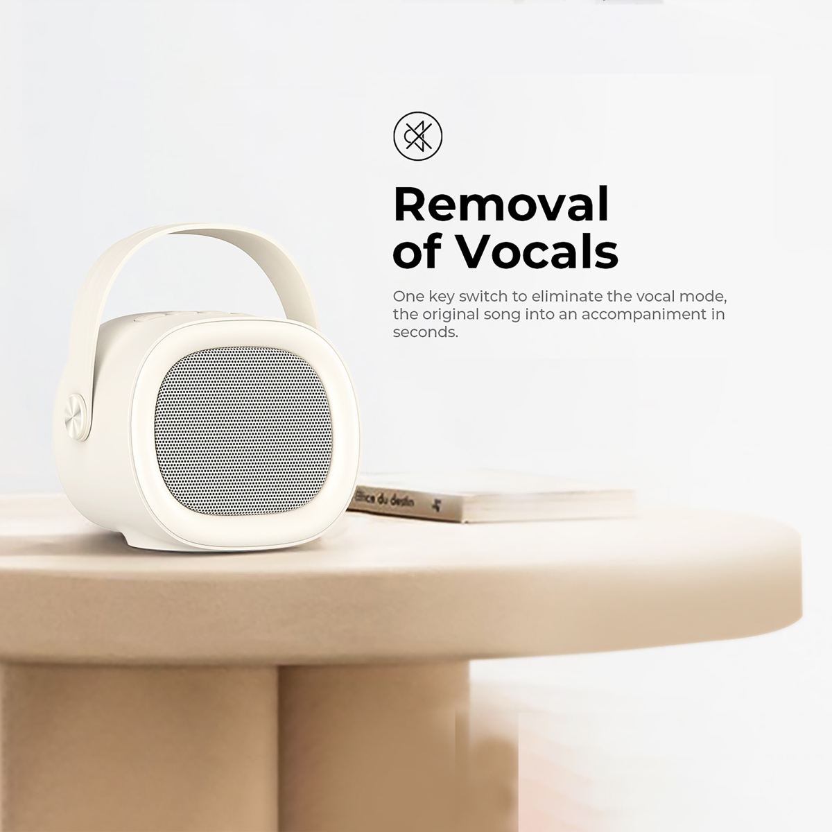 Портативна колонка караоке HAVIT HV-SK819BT 5W Beige