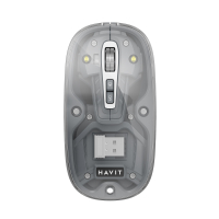 Бездротова миша дворежимна HAVIT MS62WB Pro Transparent Gray