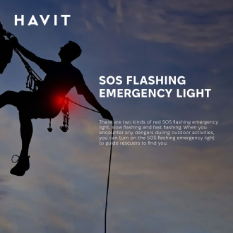 Багатофункціональний ліхтар для кемпінгу HAVIT HV-S006 3W 300Lm
