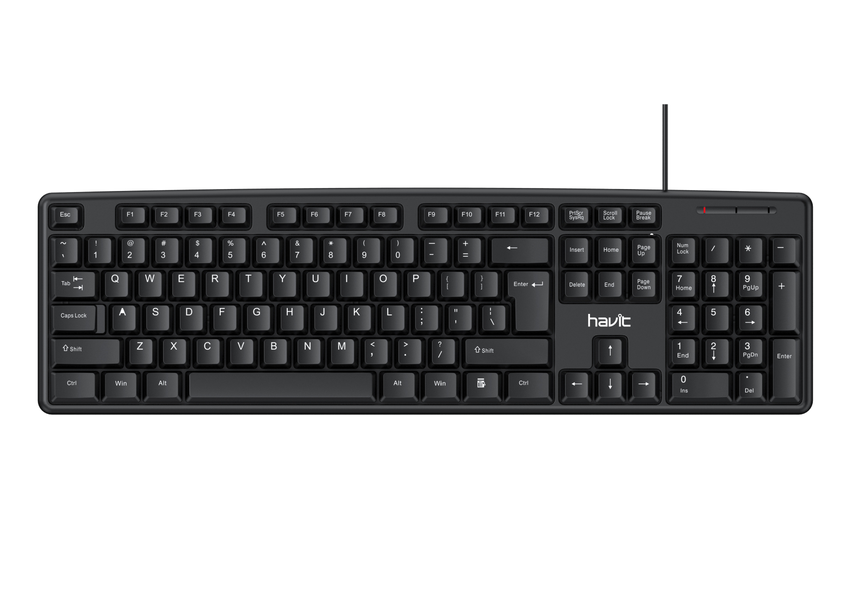 Дротова клавіатура HAVIT HV-KB271 USB Black