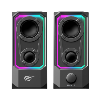 Стерео колонки ігрові HAVIT SK219 6W USB+BT RGB Black+Gray