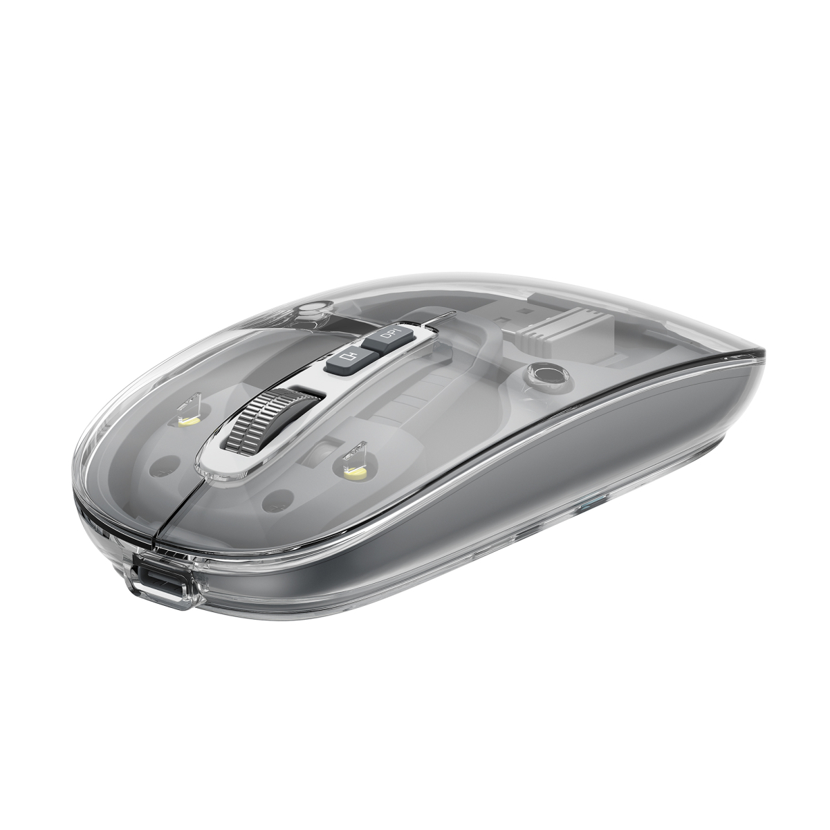Бездротова миша дворежимна HAVIT MS62WB Pro Transparent Gray