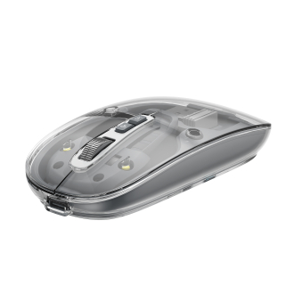Бездротова миша дворежимна HAVIT MS62WB Pro Transparent Gray