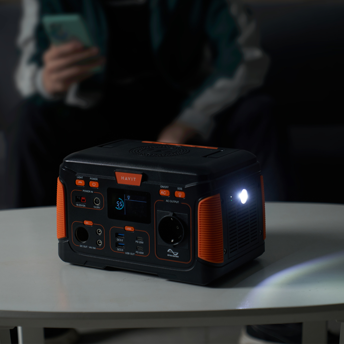 Портативна зарядна станція HAVIT J300 83200mAh 300W