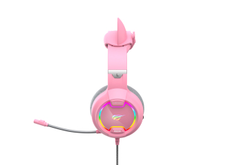 Ігрові навушники з мікрофоном HAVIT HV-H2233d Cat Pink