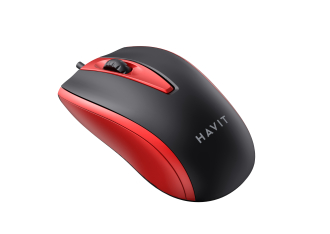 Дротова миша HAVIT HV-MS871 USB Red (1200 DPI, 3 кл)