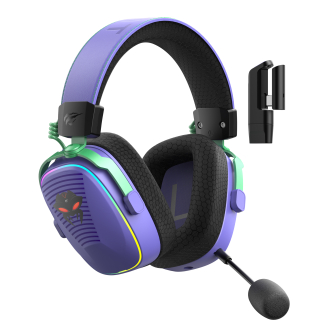 Бездротові ігрові навушники HAVIT Huaxu-X4 Purple+Black