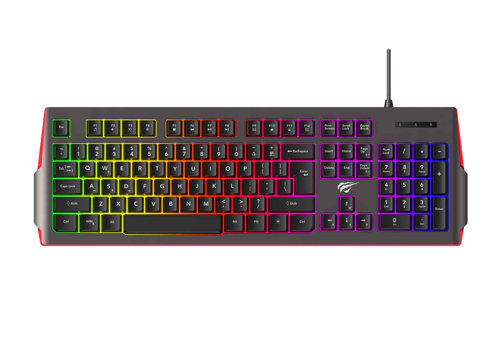 Ігрова клавіатура дротова HAVIT HV-KB866L