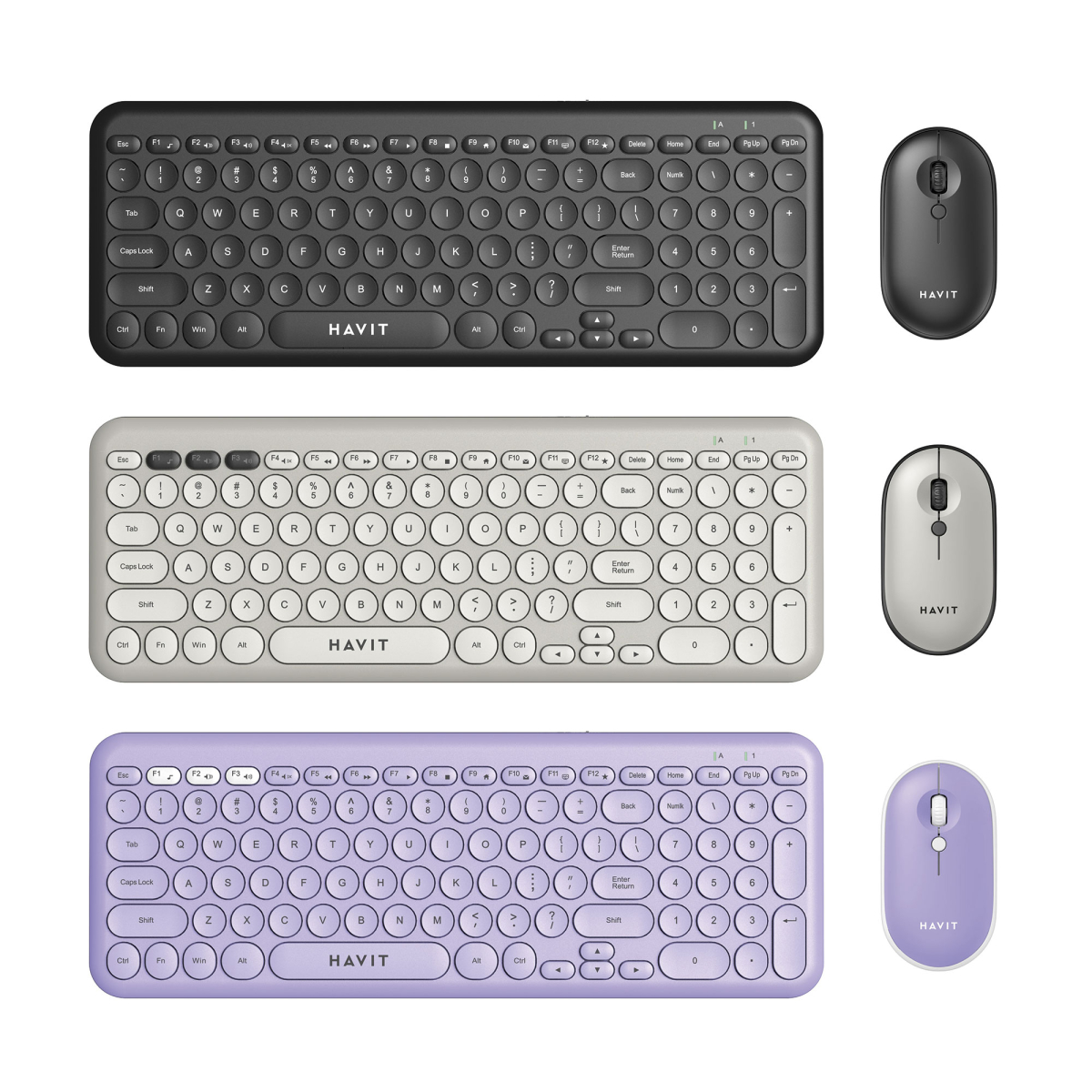 Набір бездротовий 2в1 HAVIT HV-KB254GCM (Клавіатура + Миша)