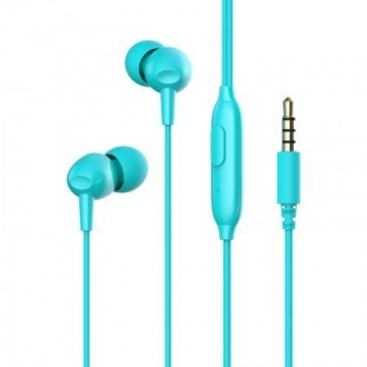 Вакуумні навушники з мікрофоном HAVIT HV-E48P Blue