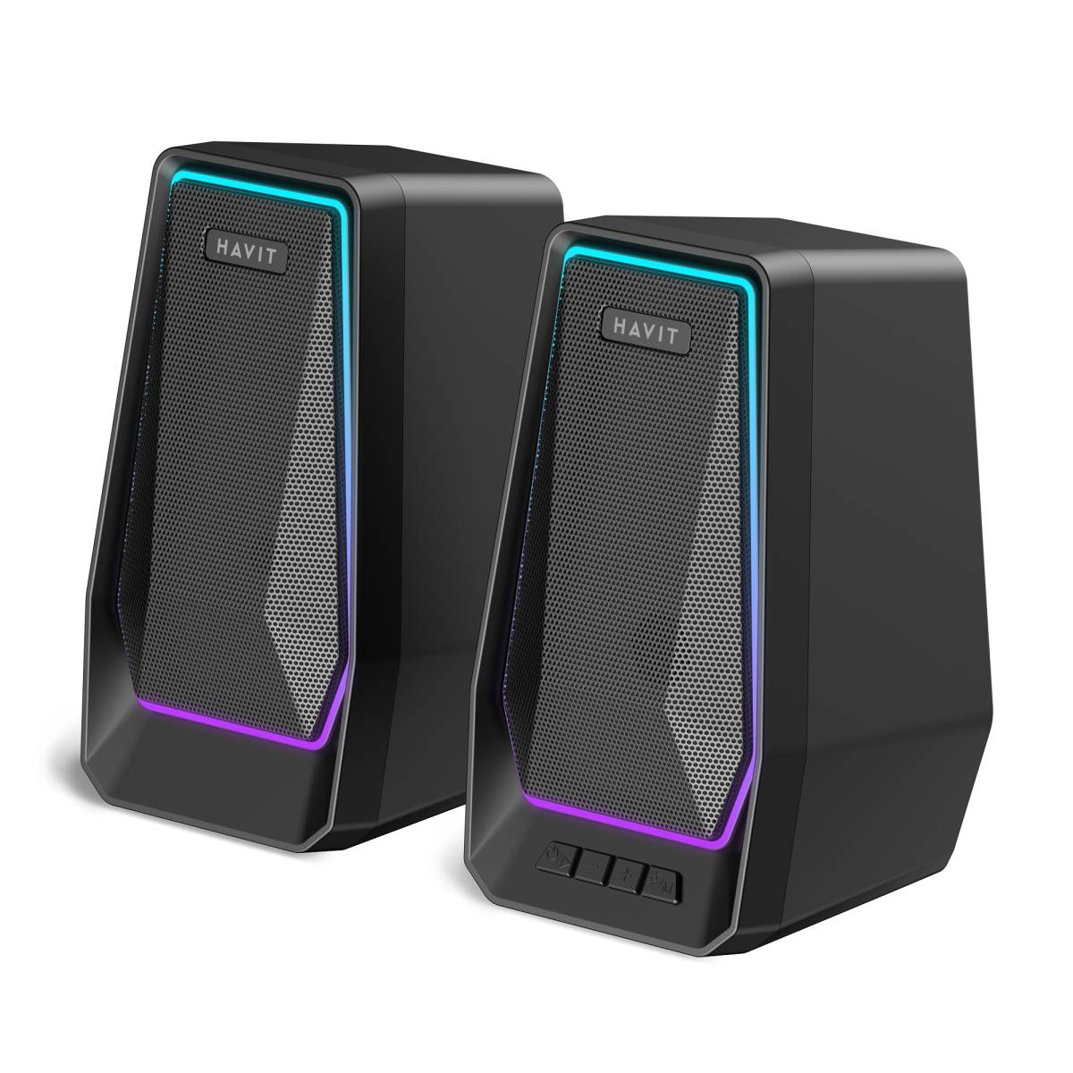 Стерео колонки HAVIT SK769BT USB 10W RGB Black