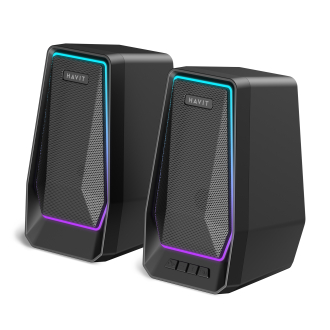 Стерео колонки HAVIT SK769BT USB 10W RGB Black