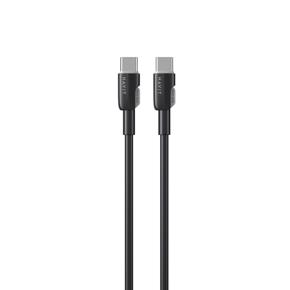 Кабель USB-C - USB-C HAVIT CB308C PD60W 3A 1м Black