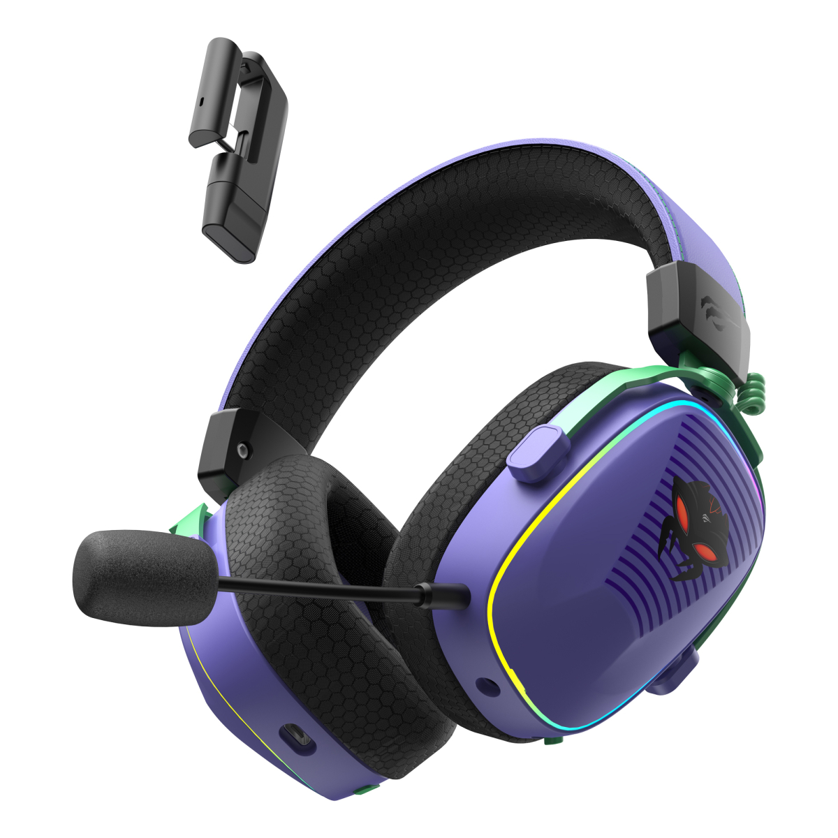 Бездротові ігрові навушники HAVIT Huaxu-X4 Purple+Black