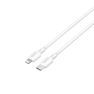 Кабель USB-C - Lightning HAVIT CBX311 PD30W 3A 2м White