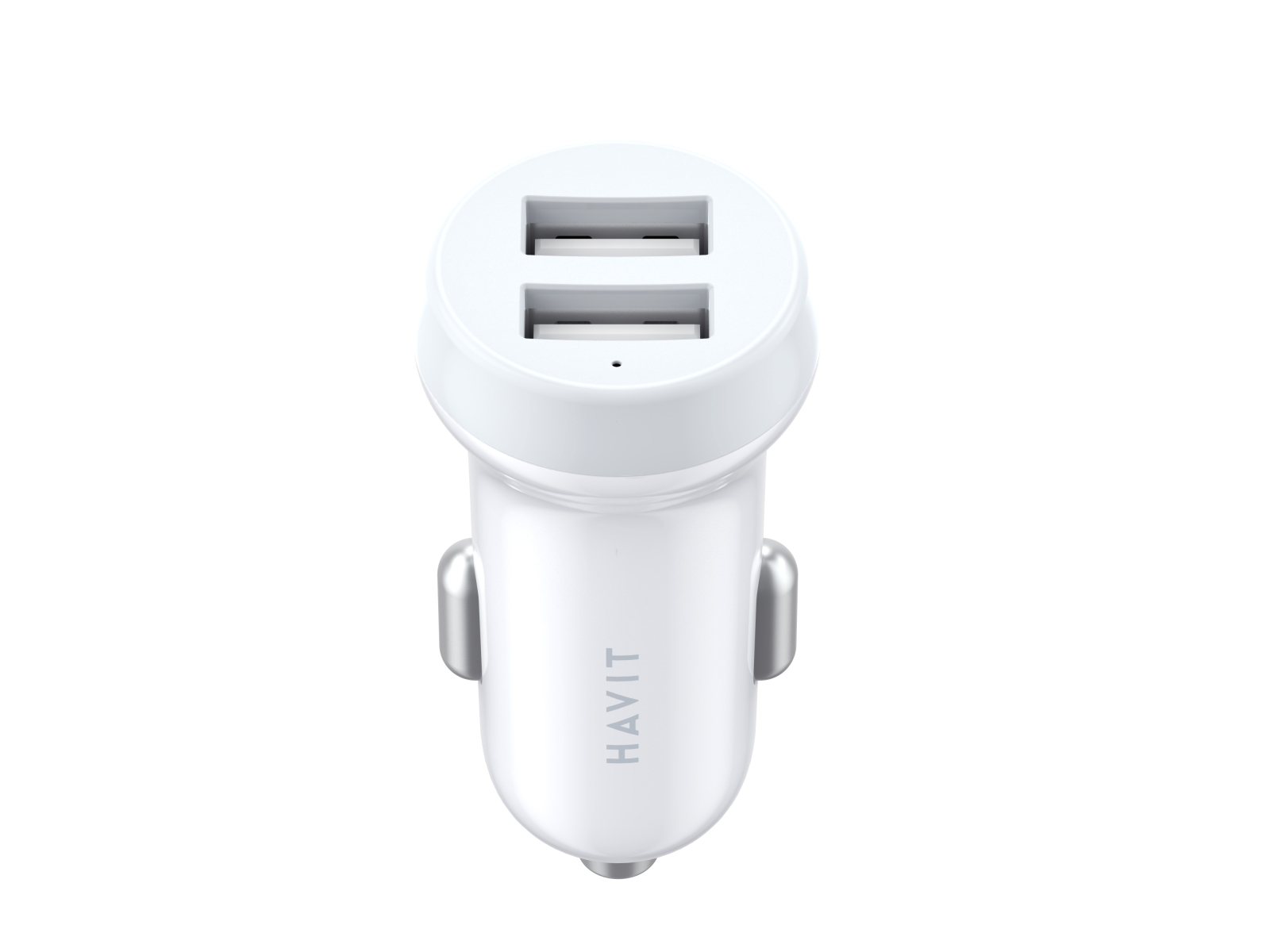 Автомобільний зарядний пристрій HAVIT HV-CC2008 2USB White