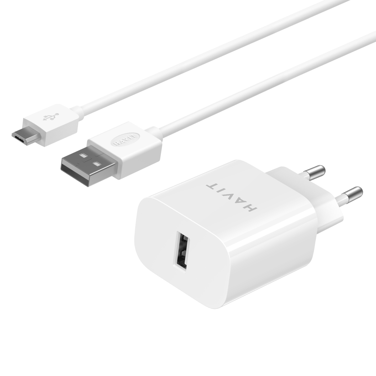 Зарядний пристрій HAVIT HV-ST111 USB з кабелем Micro USB