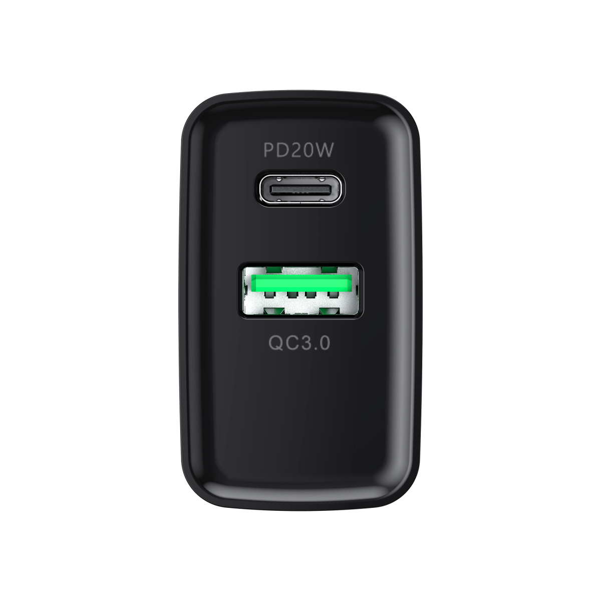 Зарядний пристрій HAVIT HV-UC111 20W USB+USB-C Black