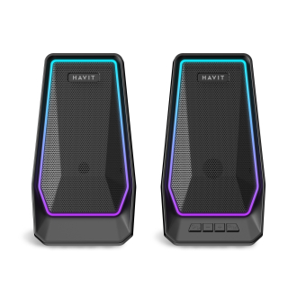 Стерео колонки HAVIT SK769BT USB 10W RGB Black