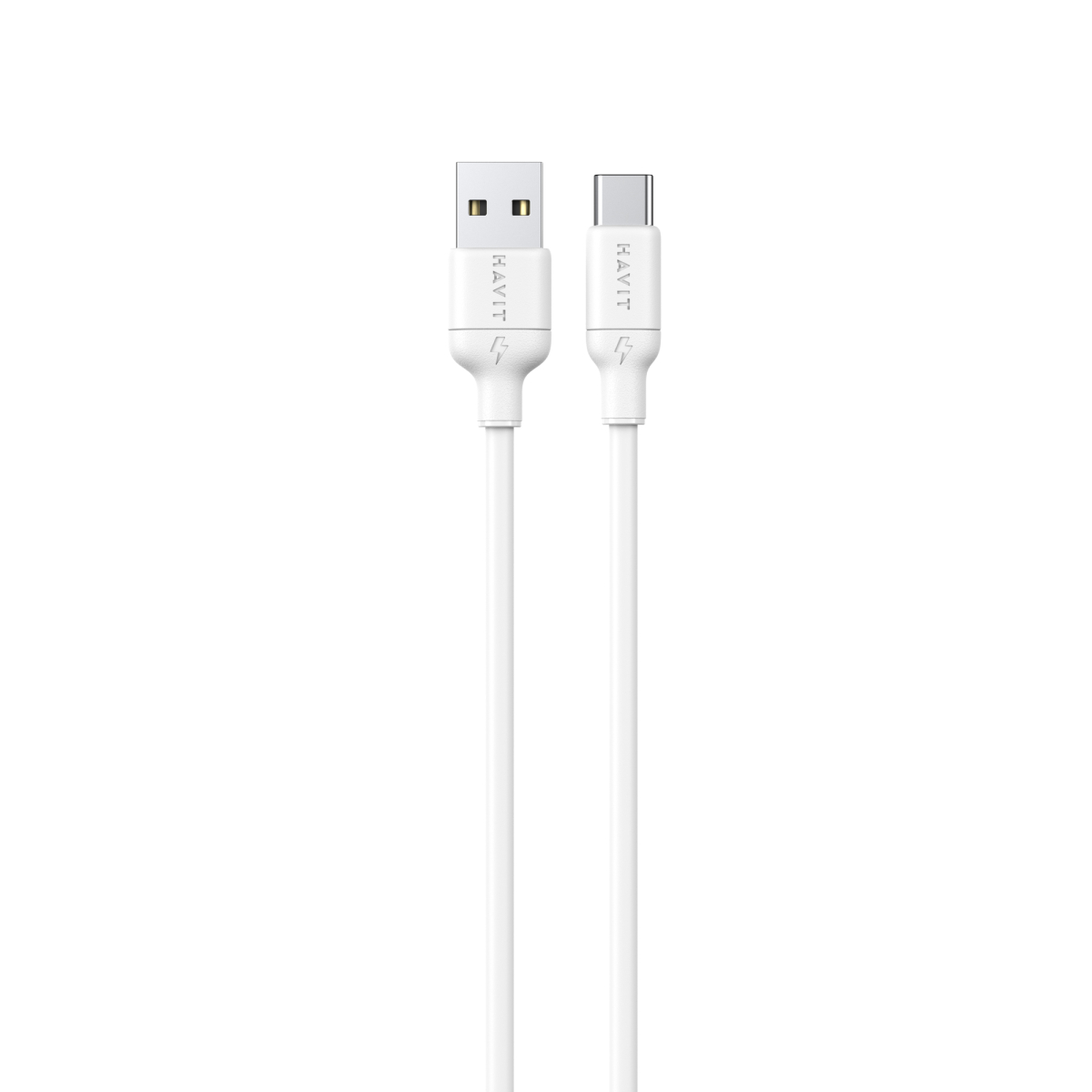 Кабель USB - USB-C HAVIT CB674 3A 1м White (силіконовий)