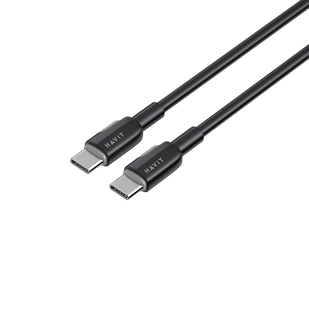 Кабель USB-C - USB-C HAVIT CB308C PD60W 3A 1м Black