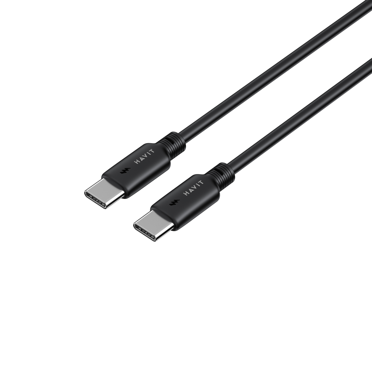 Кабель USB-C - USB-C HAVIT CB303C PD60W 3A 1м Black