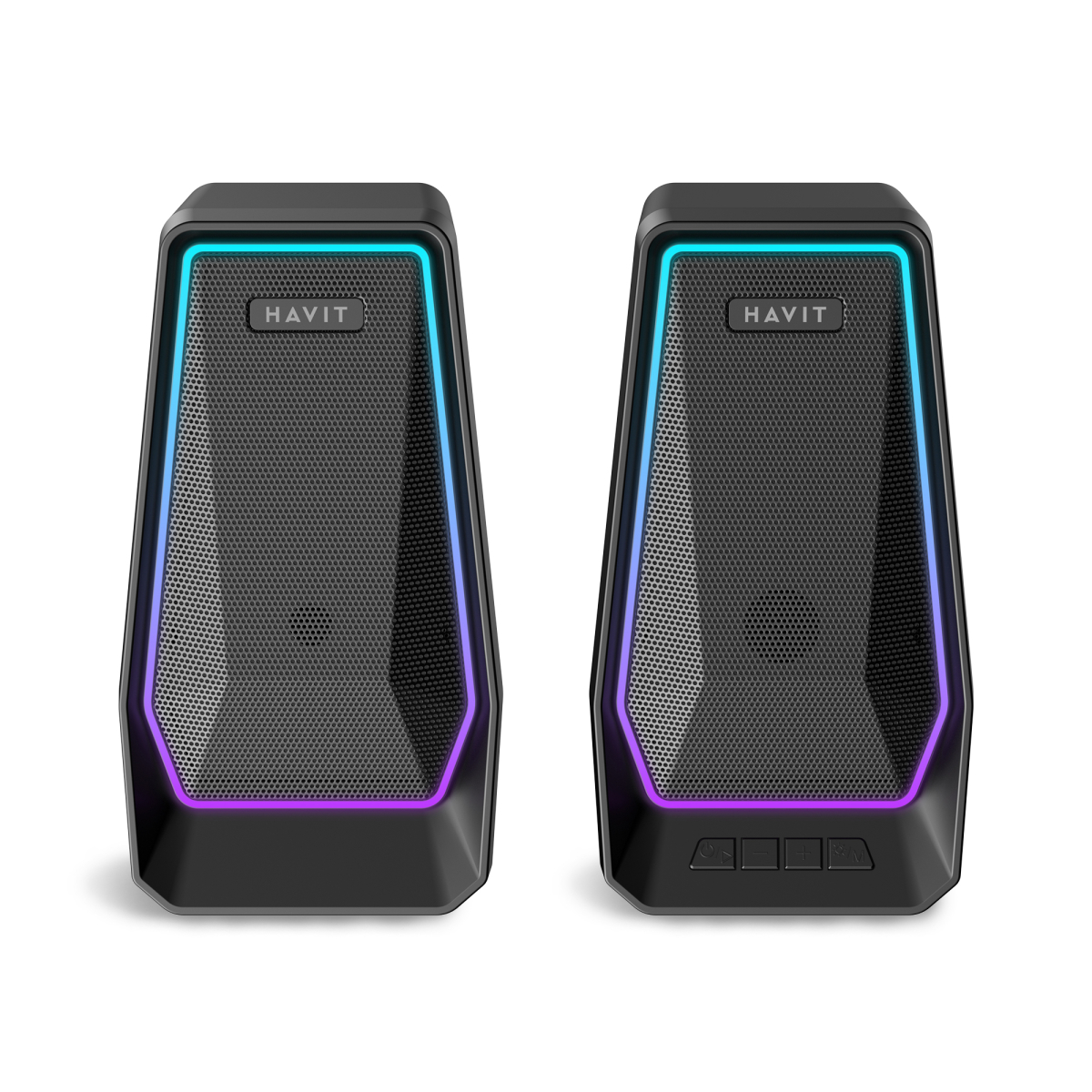 Стерео колонки HAVIT SK769BT USB 10W RGB Black