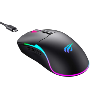 Бездротова миша трьохрежимна HAVIT MS1020WB Black (2.4GHz + BT5.0)