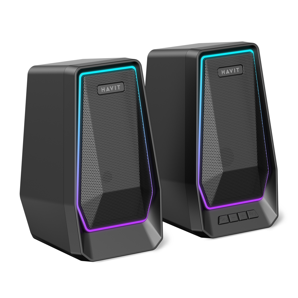 Стерео колонки HAVIT SK769BT USB 10W RGB Black