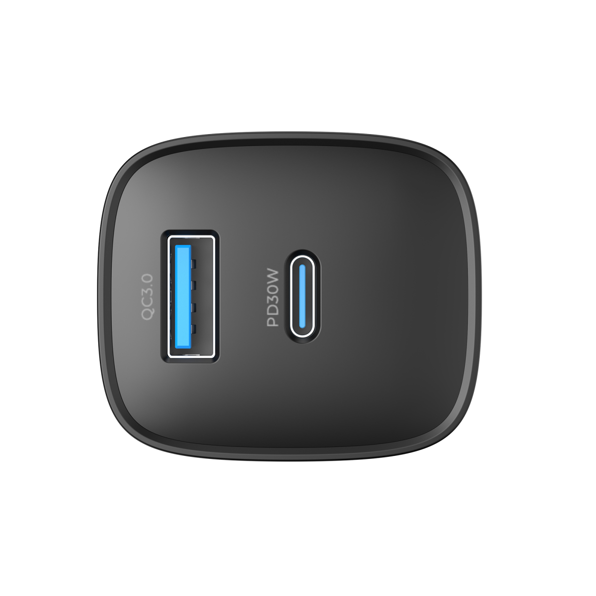 Зарядний пристрій HAVIT UC30 PRO GaN 30W USB-A+USB-C Black