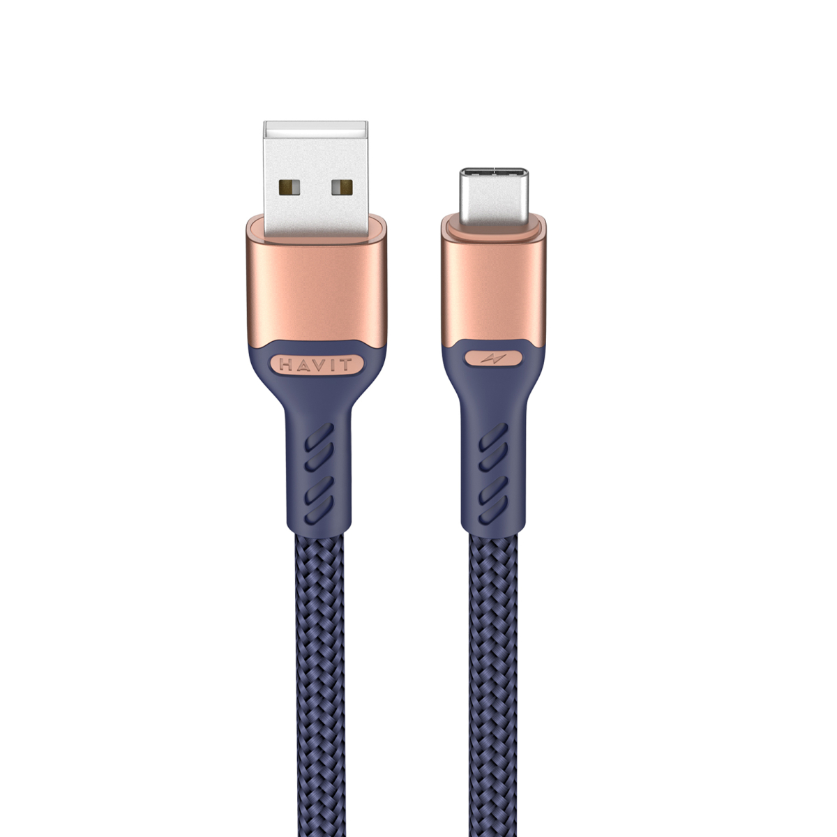 Кабель USB - USB-C HAVIT HV-CB6217 3A 1м Blue
