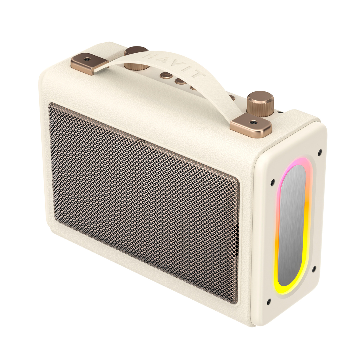 Портативна ретро колонка караоке HAVIT SK823BT 16W RGB Beige