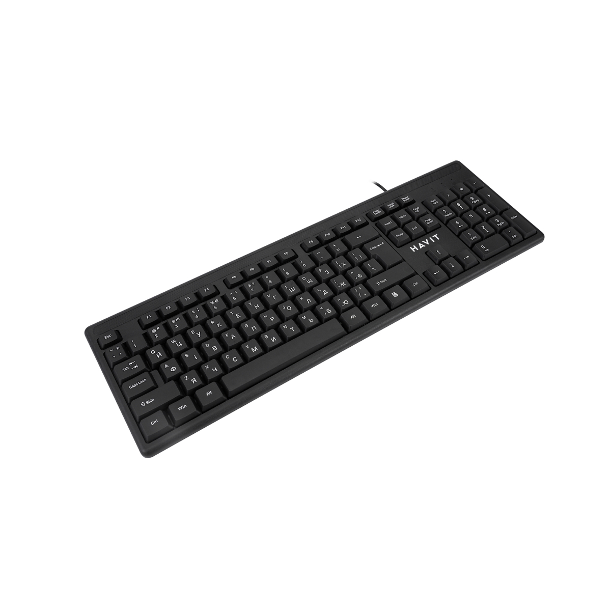 Дротова клавіатура HAVIT HV-KB2001 USB Black