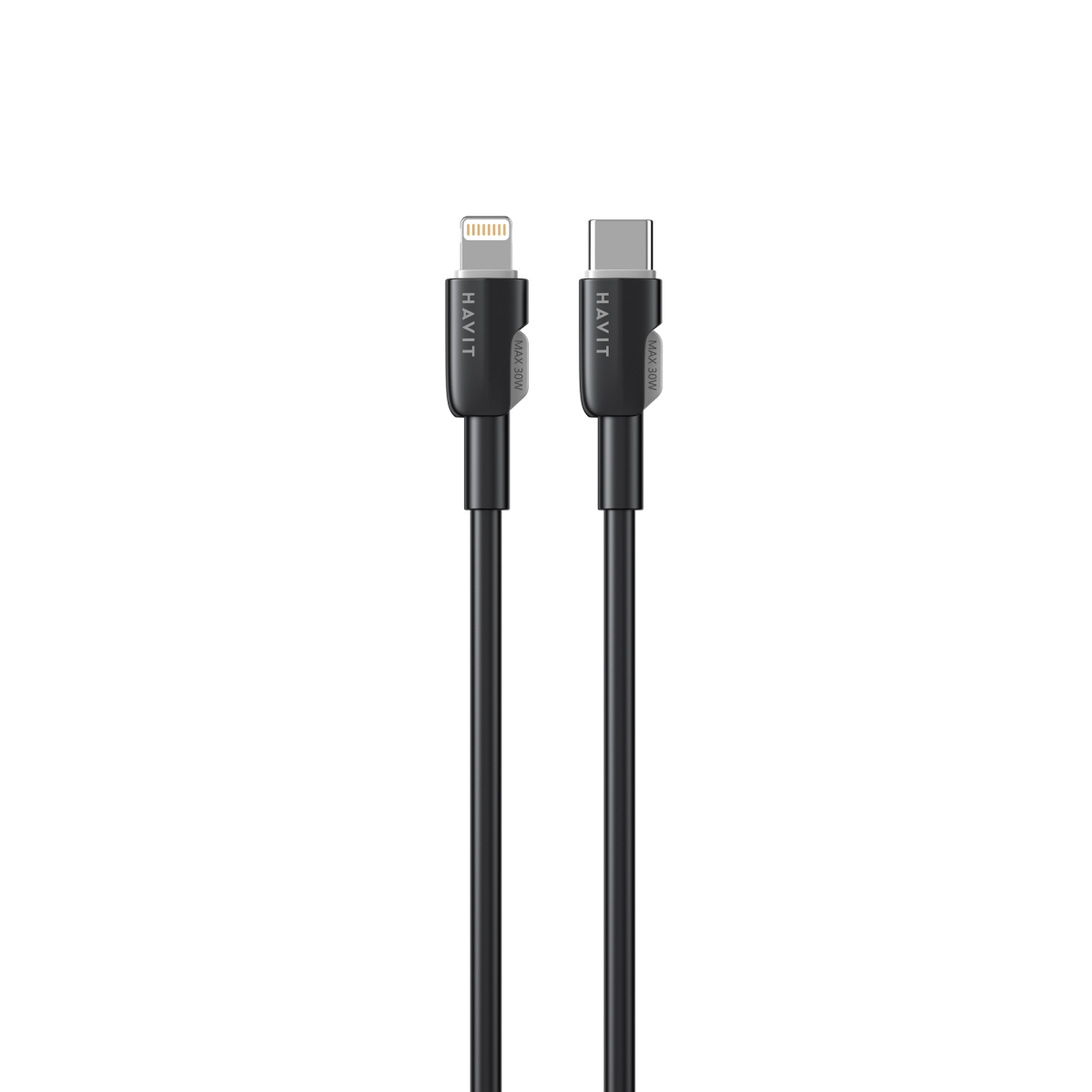 Кабель USB-C - Lightning HAVIT CB309C PD30W 1м Black