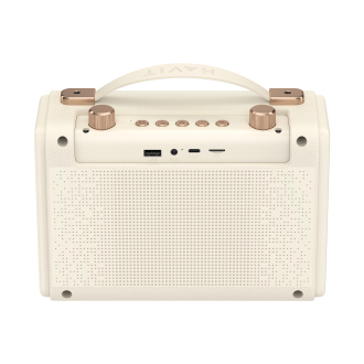 Портативна ретро колонка караоке HAVIT SK823BT 16W RGB Beige