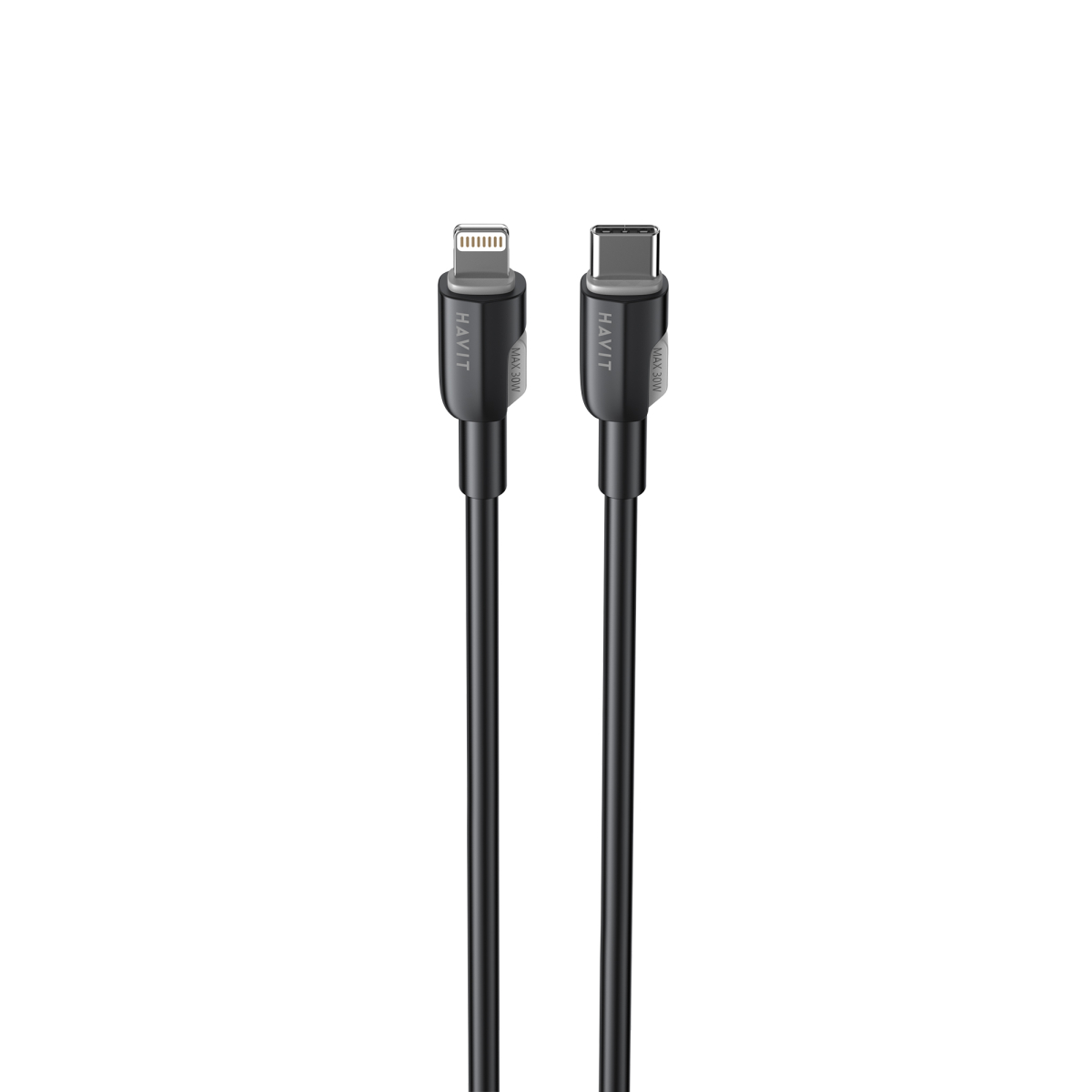 Кабель USB-C - Lightning HAVIT CB309C PD30W 1м Black