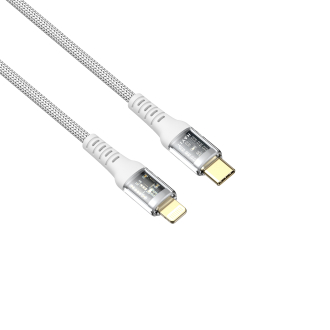 Кабель USB-C - Lightning HAVIT CB6241 PD30W 1м White