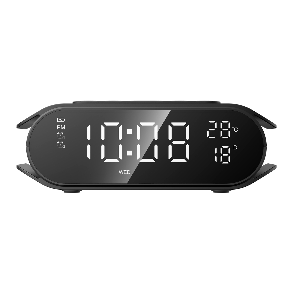 Бездротова зарядка з годинником HAVIT W3040 15W Black