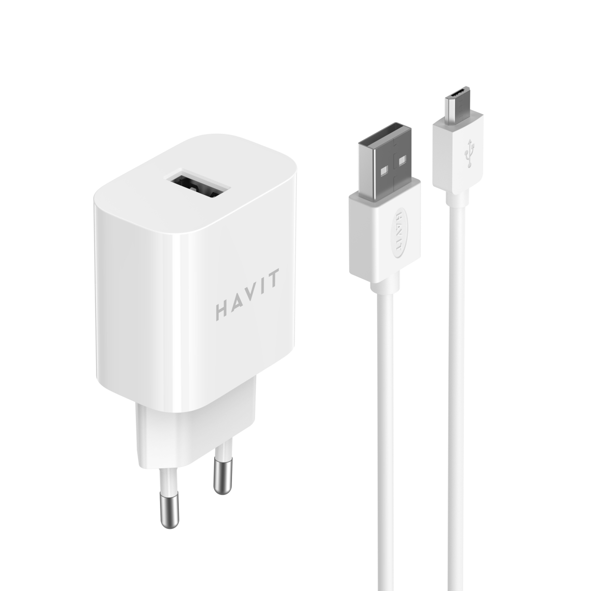 Зарядний пристрій HAVIT HV-ST111 USB з кабелем Micro USB