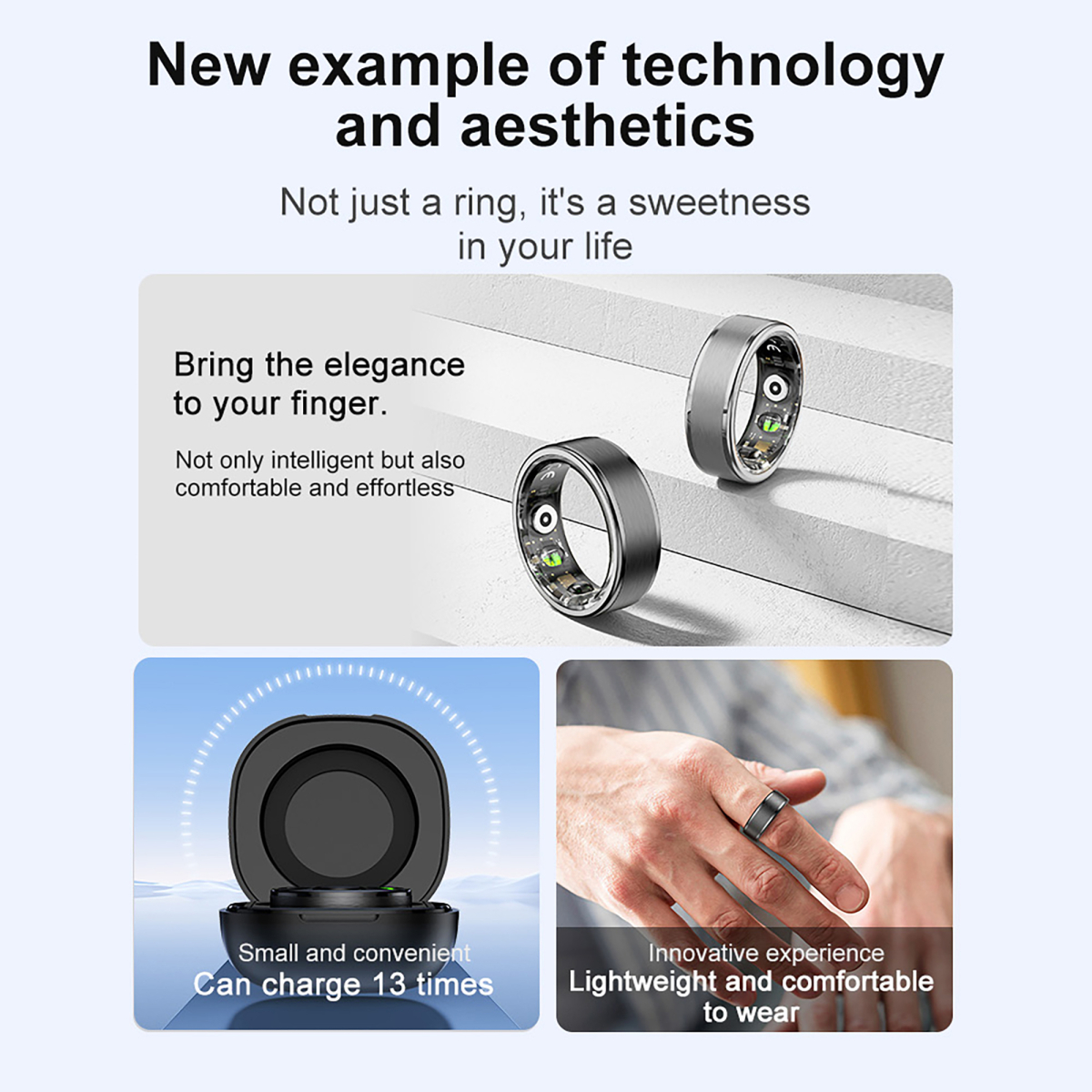 Cмарт кільце HAVIT M7083-11 Bluetooth Black